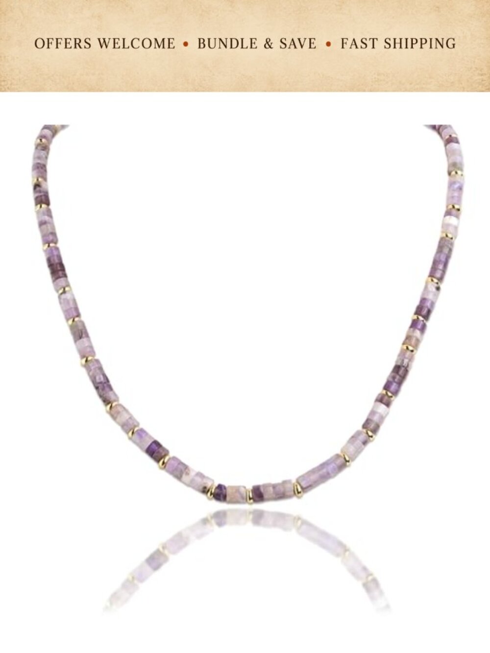 Handmade Boho Beaded Choker Necklace Gold Statement Chain